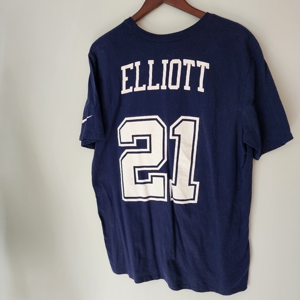 The Nike Tee Number 21 Ezekiel Elliott Dallas Cowboys Tee Shirt Size XL - Picture 3 of 6